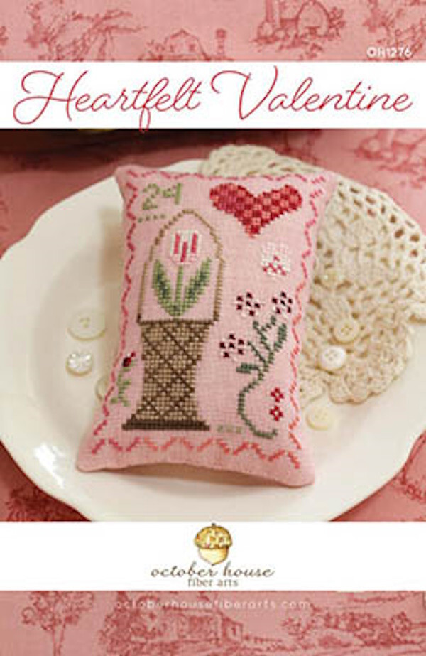 Heartfelt Valentine~October House Fiber Arts