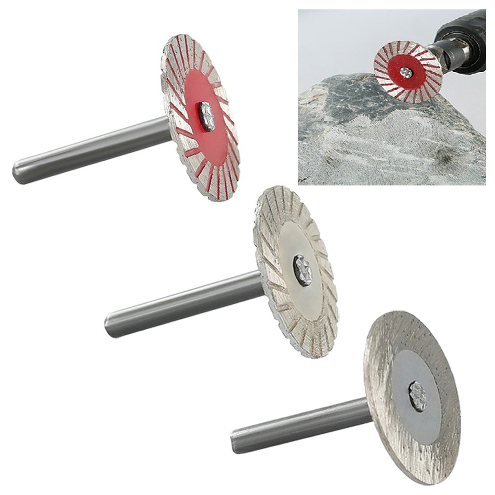 Disc With Mandrel For Wood Metal Stone Granite Marble Cutting 1pc 2# Silver 1#