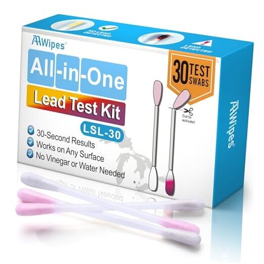 Lead Test Kit All-in-1 30 Swabs Results in 30 Seconds at Home Lead Testing