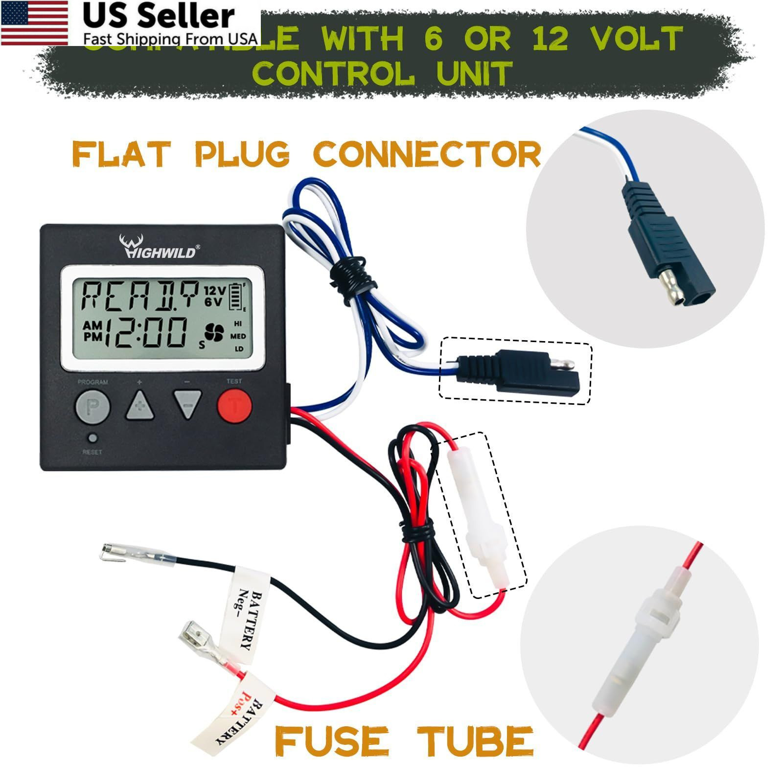 Highwild 6V/12V Universal Game Feeder Digital Timer G-