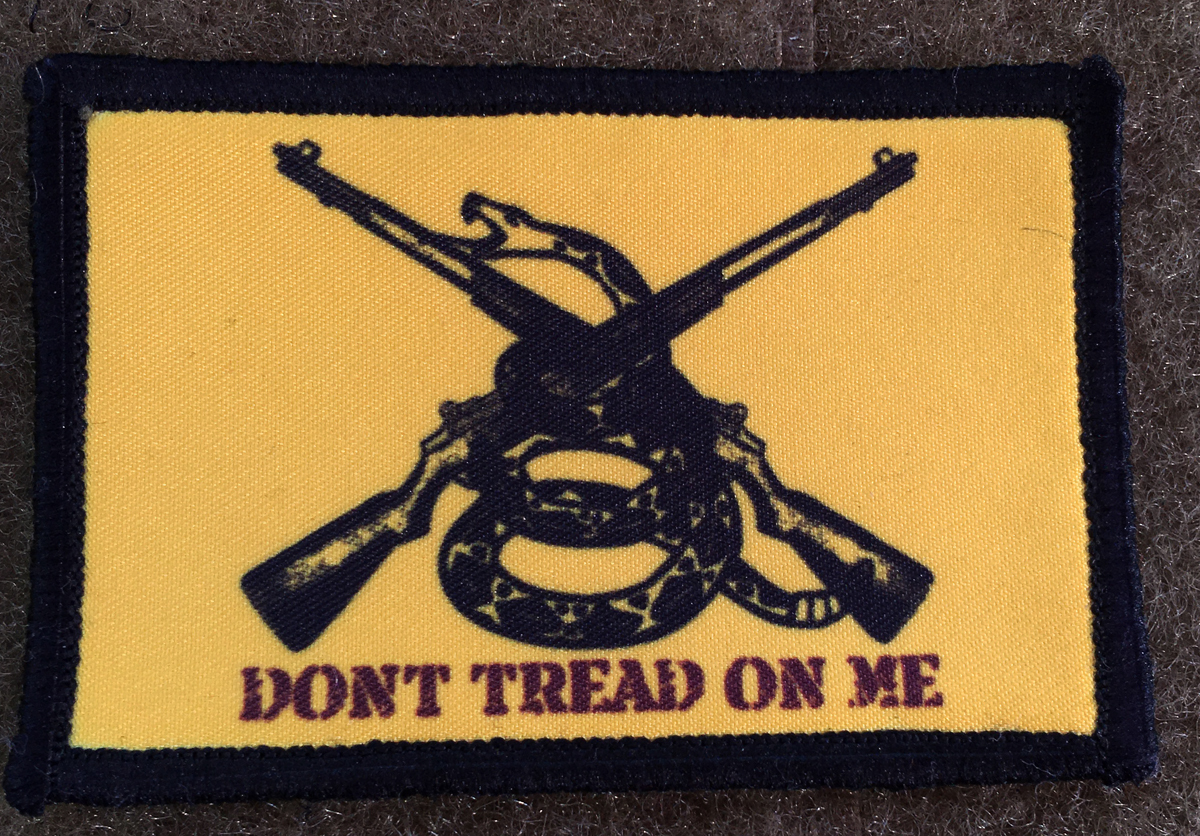 M1 Garand Gadsden Flag Don't Tread on Me Morale Patch Tactical Military Army