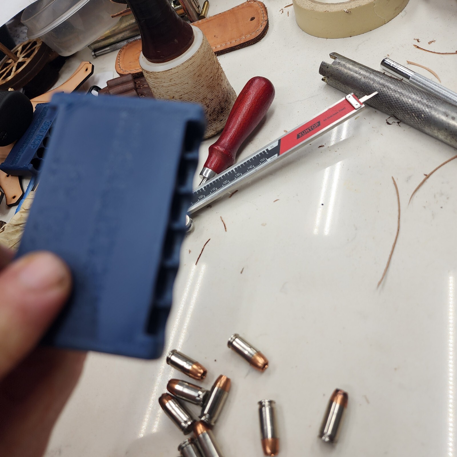 380 ACP Shell Holder For Pocket Carry. DESIGNED FOR EDC Holds 12 Shells Black