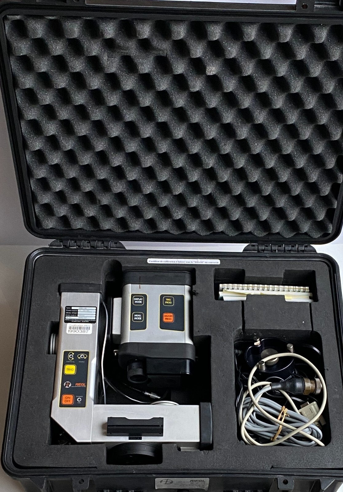 RIEGL REFLECTORLESS TOTAL STATION RTS21-HA WITH LASERTAPE FG21-HA DISTANCE METER