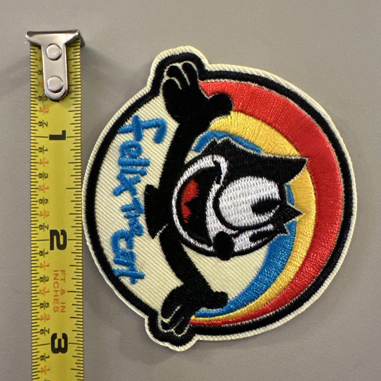 Felix The Cat (Embroidered Iron on patch) Rainbow/Cartoon/Art/Comic /clock