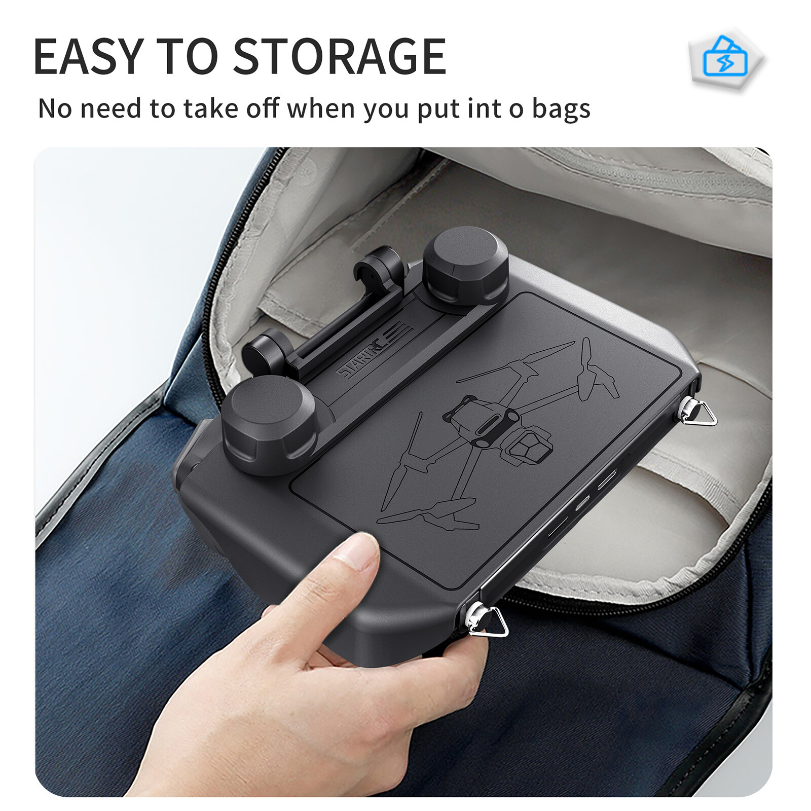 Protective Cover Screen Protector Case with Sun Hood for RC Pro Controller