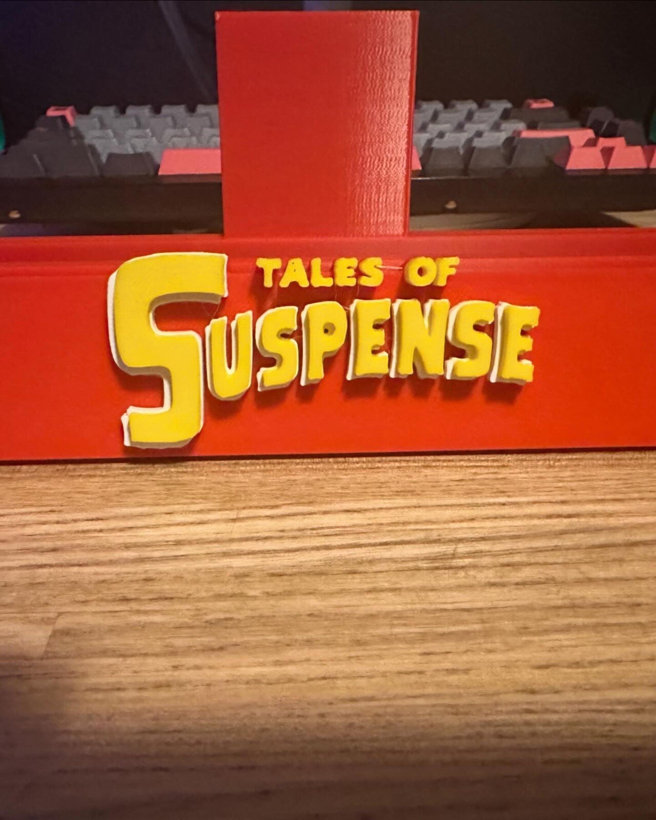 Tales of Suspense Red/Yellow Comic Book Stand - Graded/Raw Comics 3D Printed