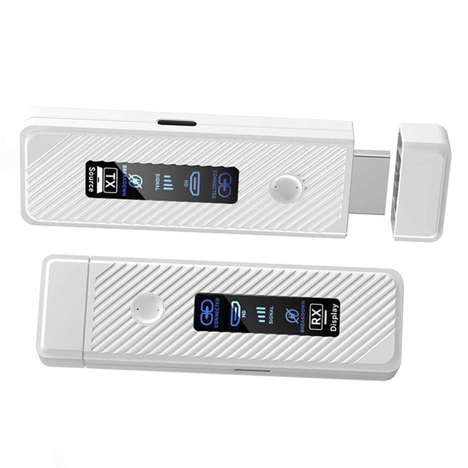 HDMI Wireless Screen Projector 50M Video Transmitter Receiver Same Screen white