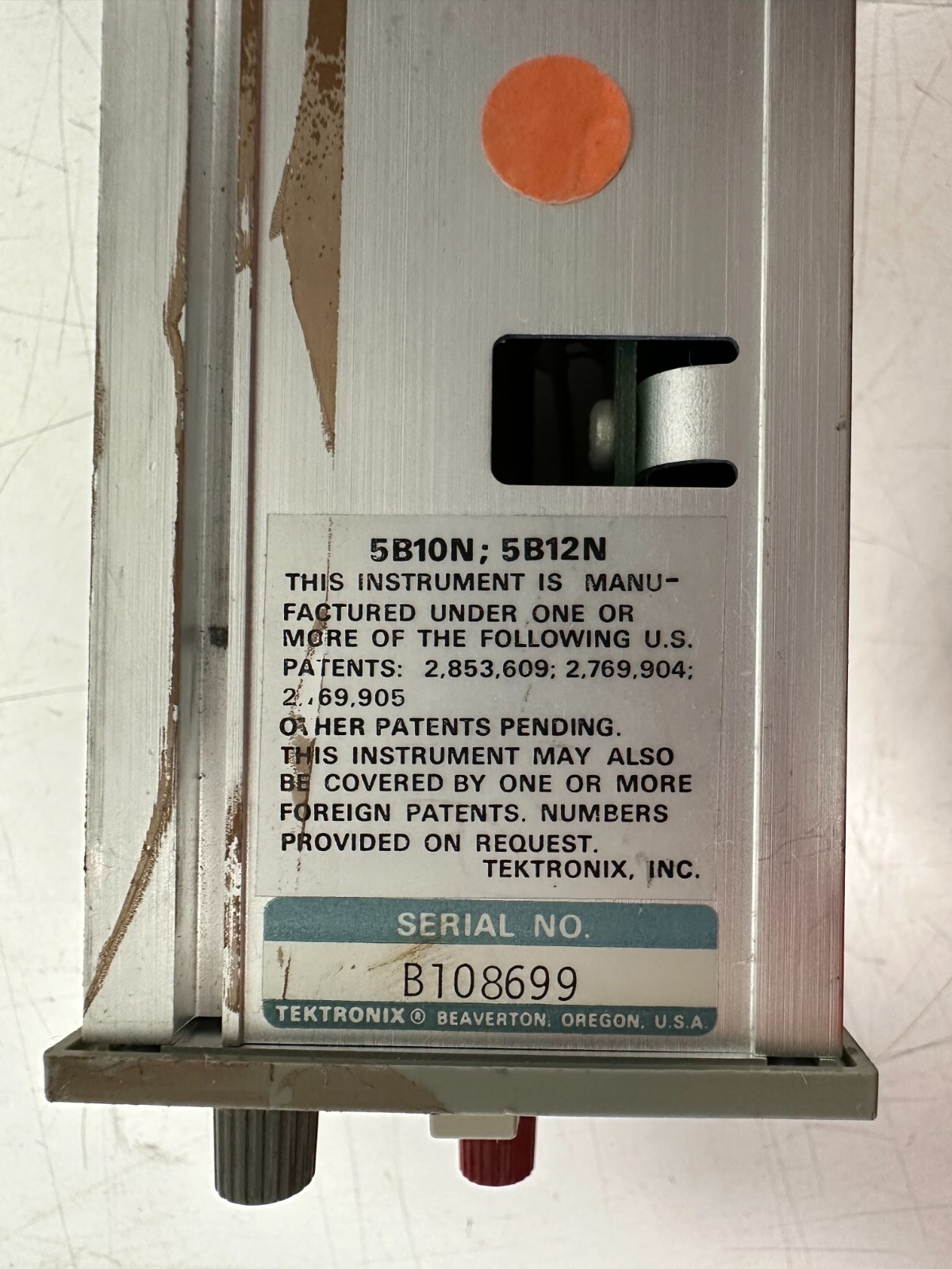 PARTS! Tektronix 5B10N Time Base/ Amplifier Module (UNTESTED)