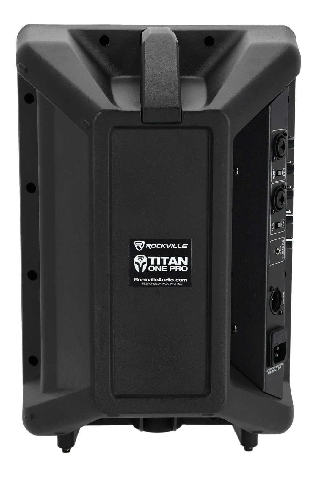 Rockville TITAN ONE PRO Battery Powered Live Performance 8" PA Speaker+Stand
