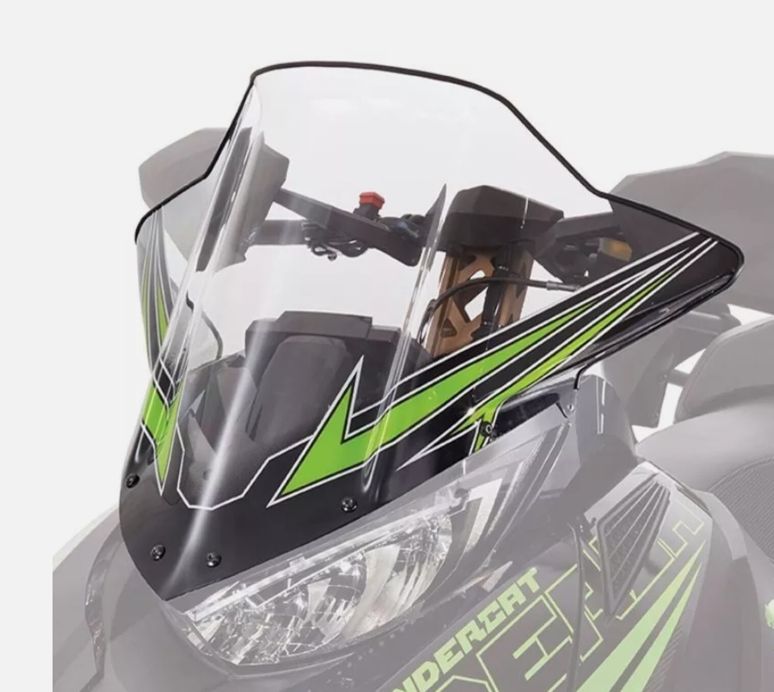 OEM Arctic Cat Mid LXR Accessory Green Windshield 8639-135 READ LISTING