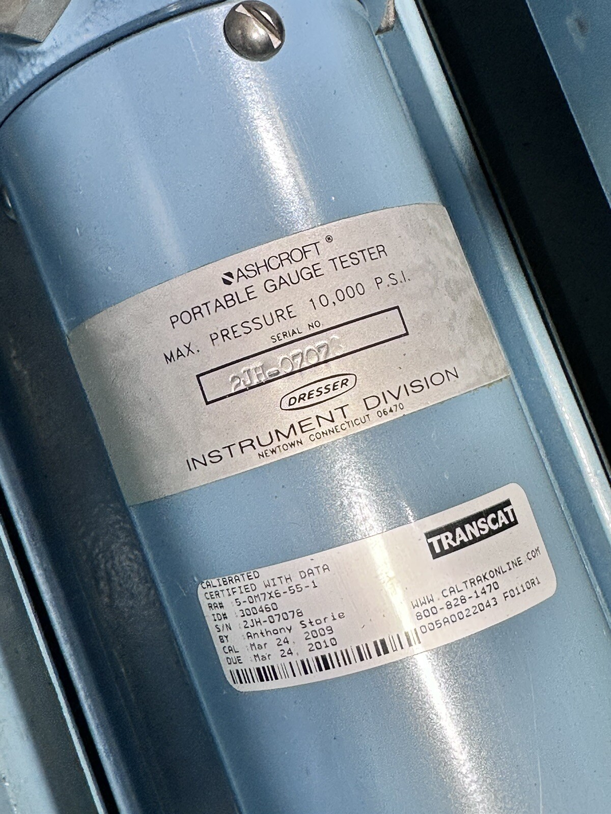 ASHCROFT 1305-D PORTABLE DEADWEIGHT TESTER MINT