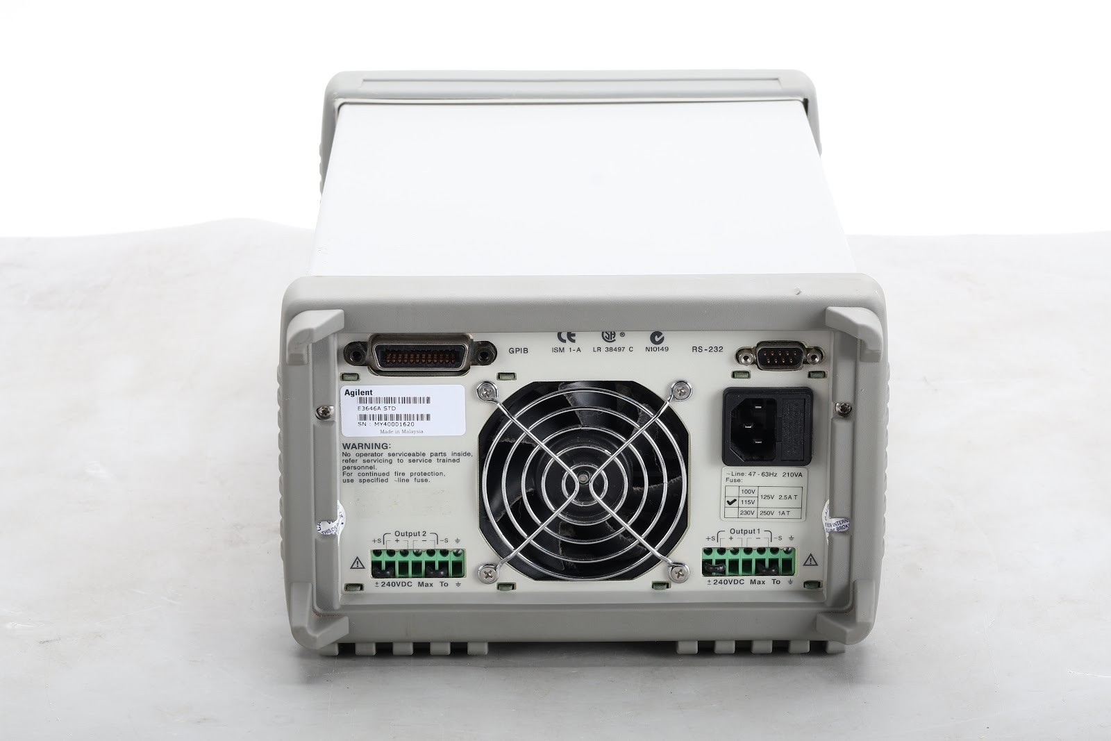 Agilent E3646A Dual Output DC Power Supply