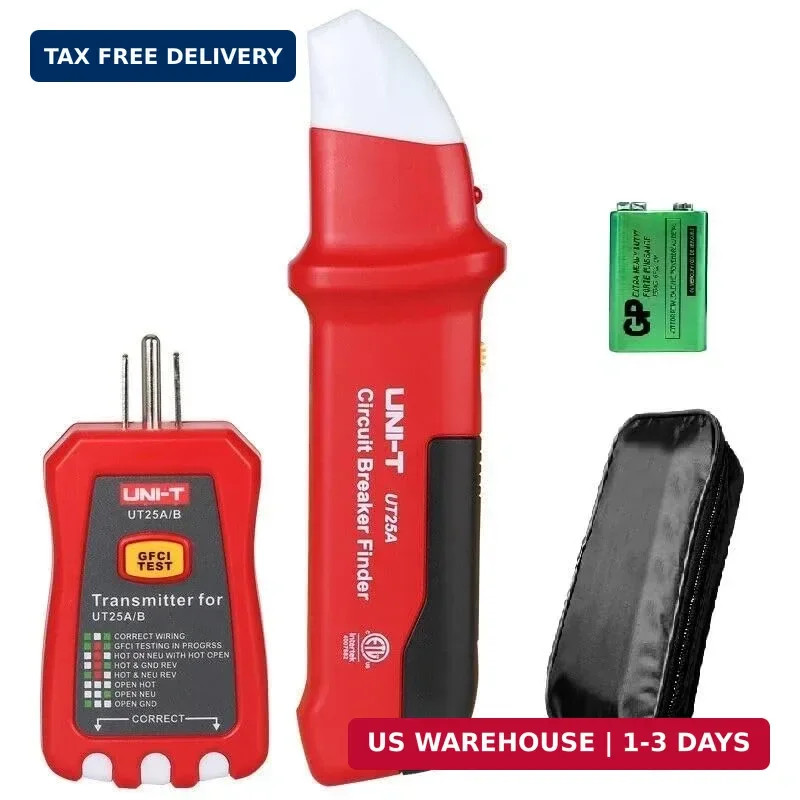 UNI-T UT25A Digital AC Circuit Breaker Finder and Tracker Kit with Electrical In