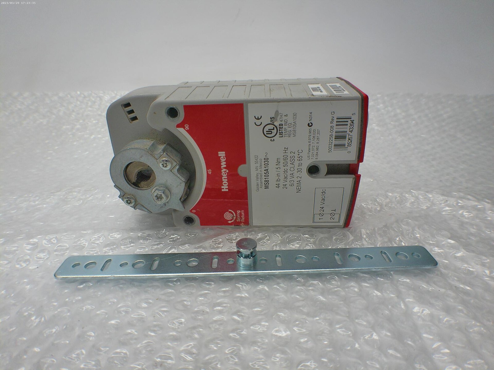 HONEYWELL MS8105A1030 ACTUATOR UNMP