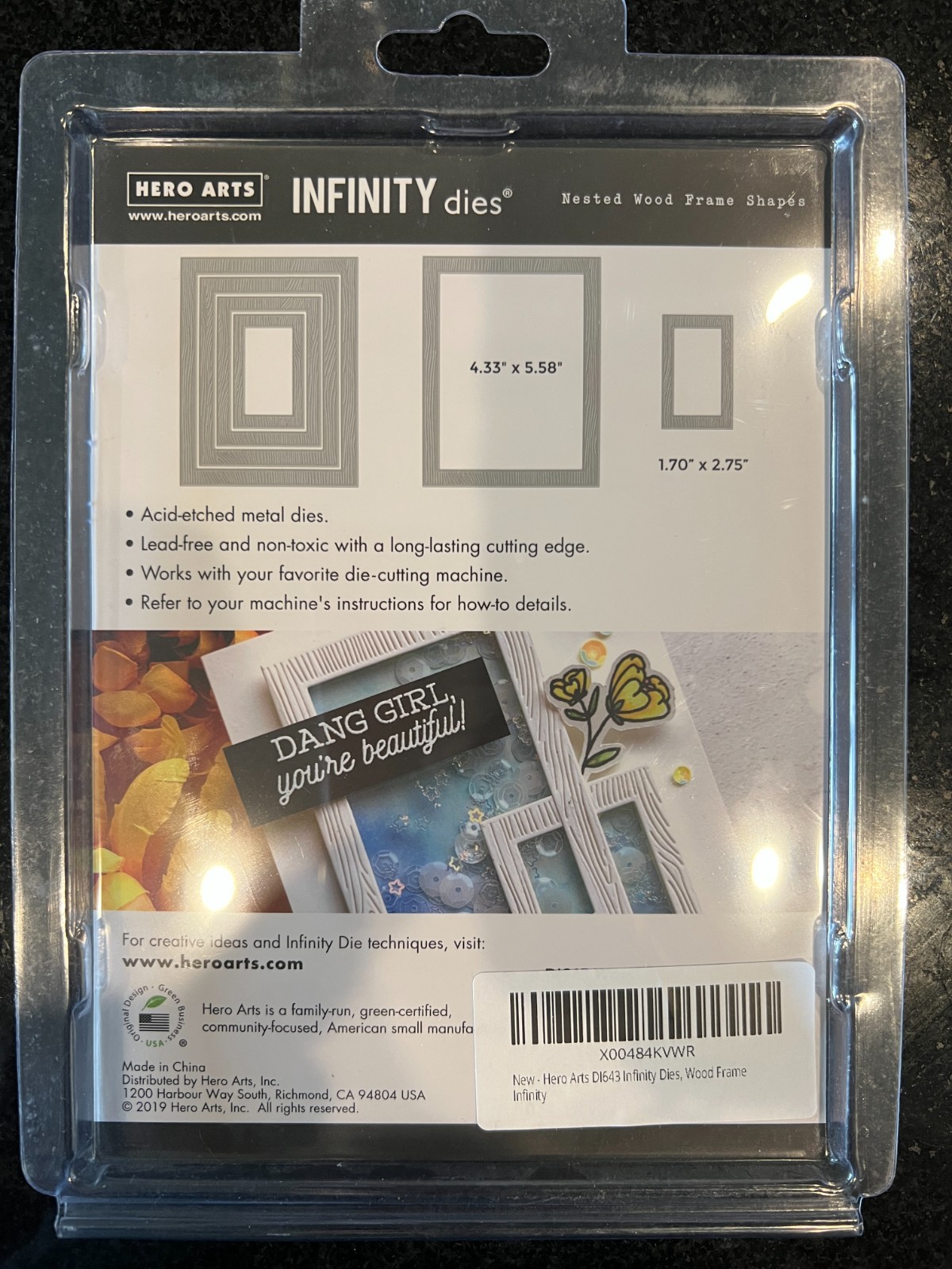 Hero Arts Infinity Nesting Die Set, Wood Frame (DI643)
