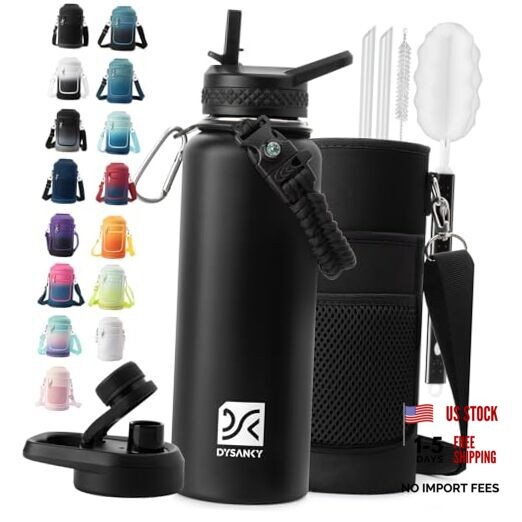 40 oz Insulated Water Bottle | Thickened Stainless Steel Vacuum Metal |