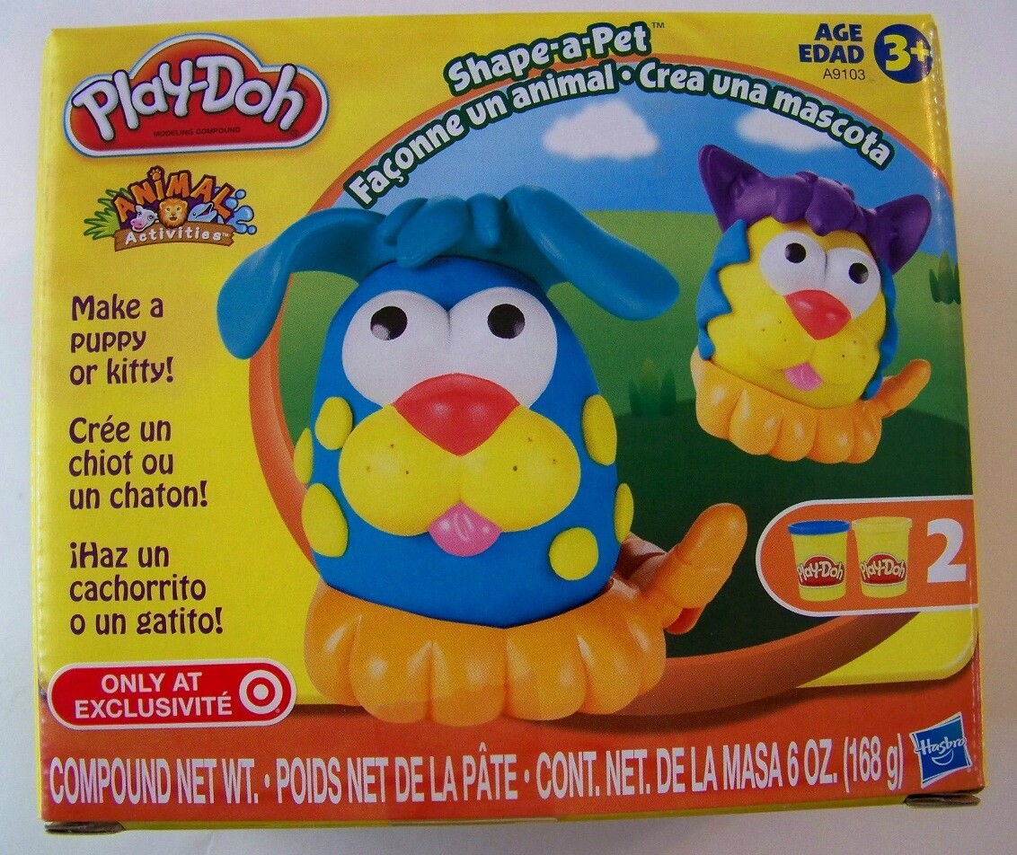 CONTAINS WHEAT - Play Doh Shape a Pet animal NEW Target Exclusive dog cat