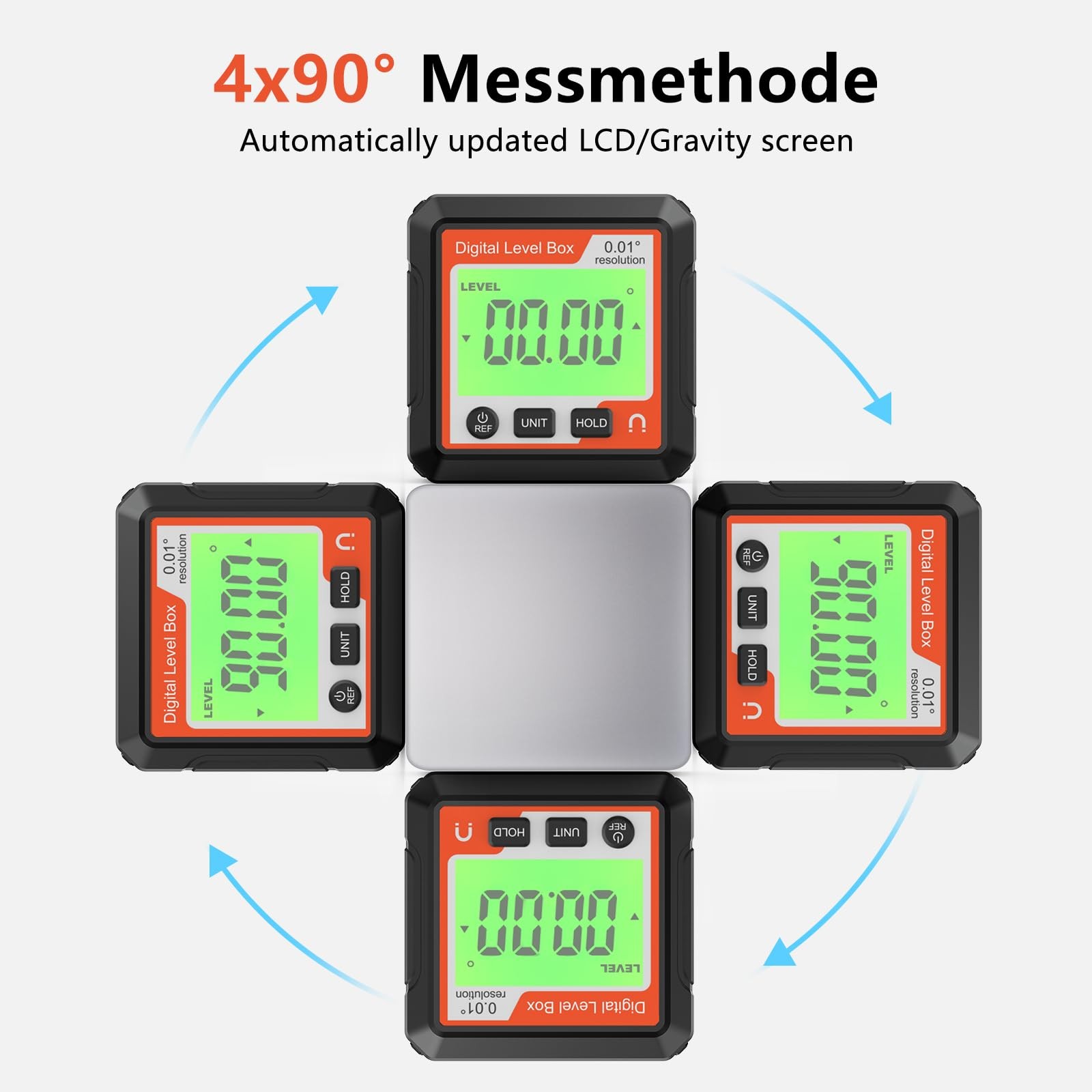 Digital Angle Finder Magnetic Angle Gauge LCD Digital Level tool Protractor I...