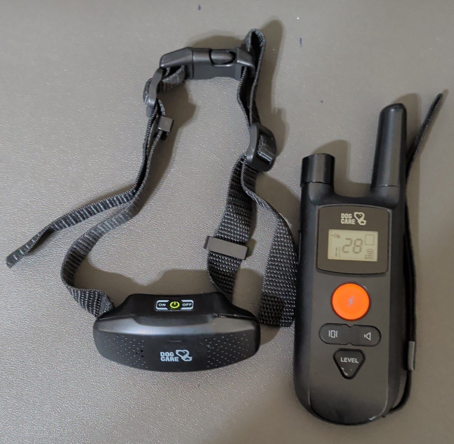 Dog Care TC01 Remote Dog Training Collar Static Shock Rechargeable Black USB