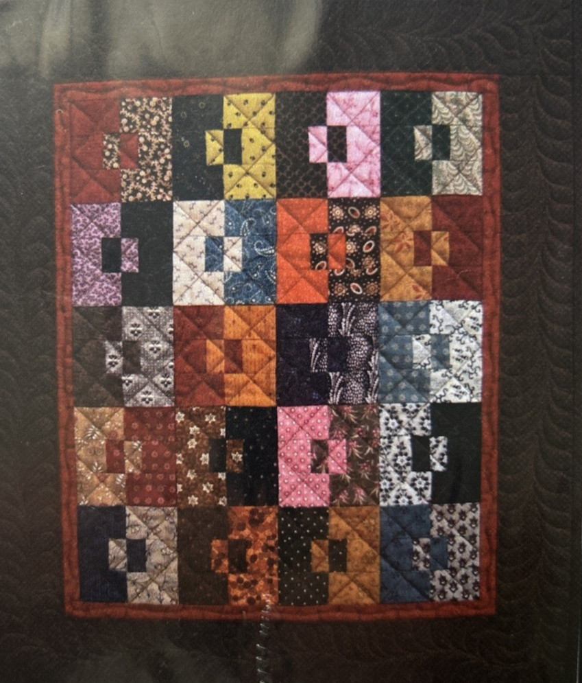 HALF'N HALF 17.5" x 20.5" Quilt Pattern by Plays With Wool Designs