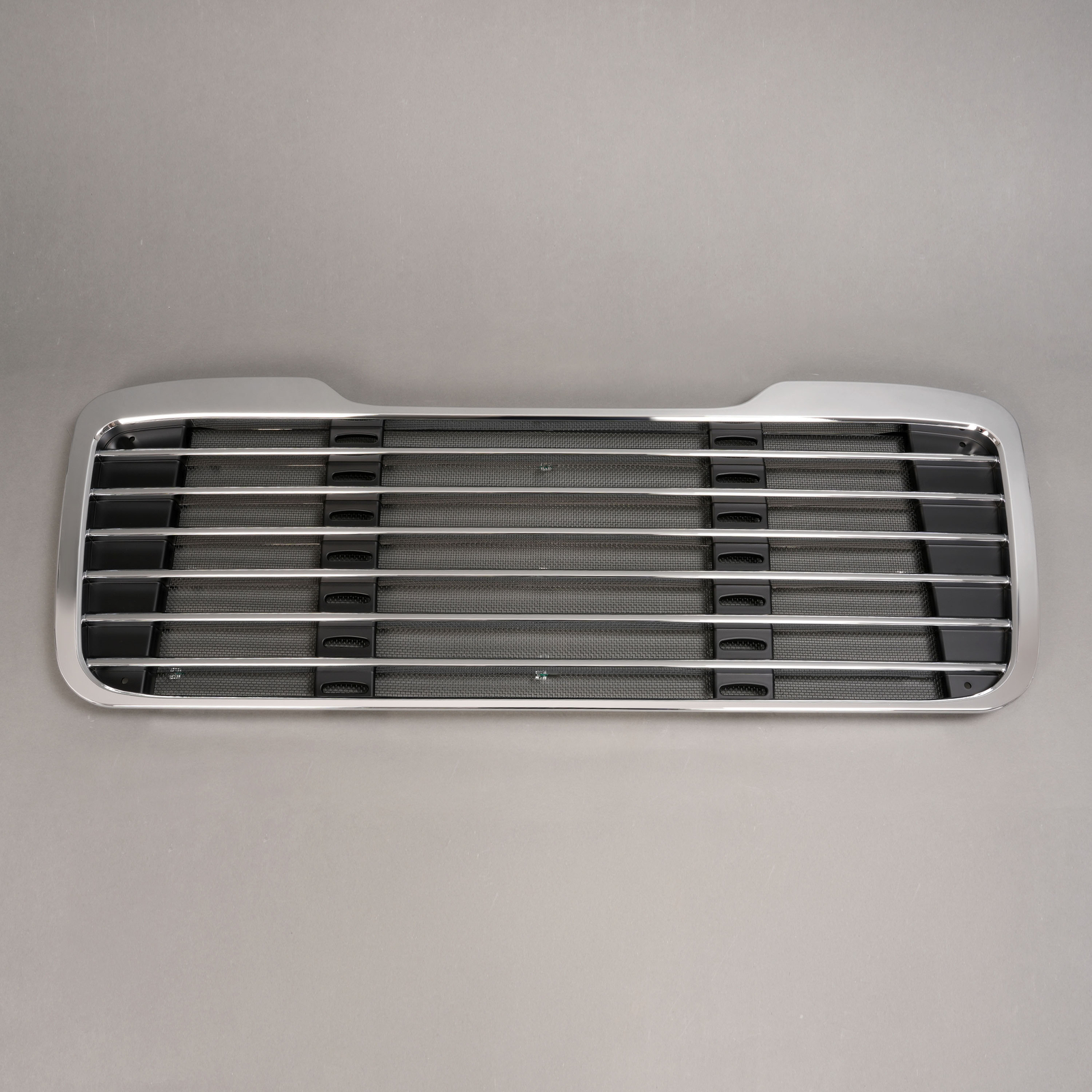 For Freightliner M2 2002-2022 Chrome Front Upper Bumper Grille ABS w/Bug Screen