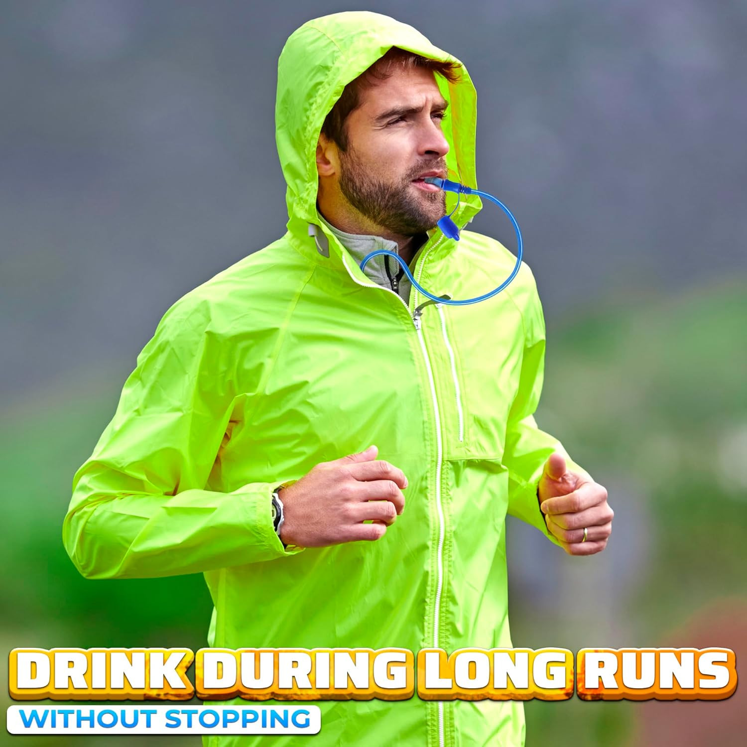 Water Bladder for Hiking Backpack – 1L/1.5L TPU Material Hydration Bladder with