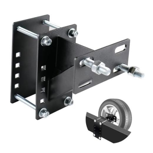 Trailer Spare Tire Mount, Spare Tire Bracket Fits 4 & 5 & 6 Lugs Trailer