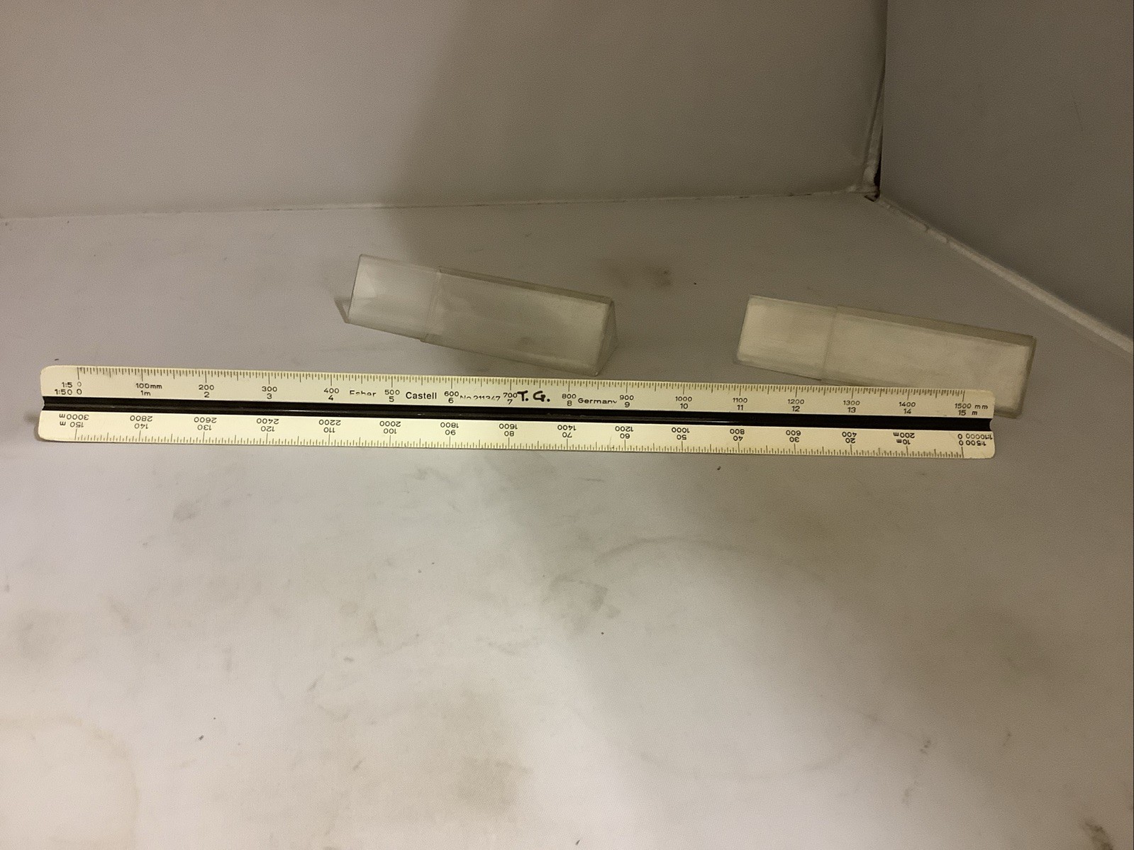 Faber-Castell No 2211347 Architect's Scale Rule, In Original Case, Some Wear