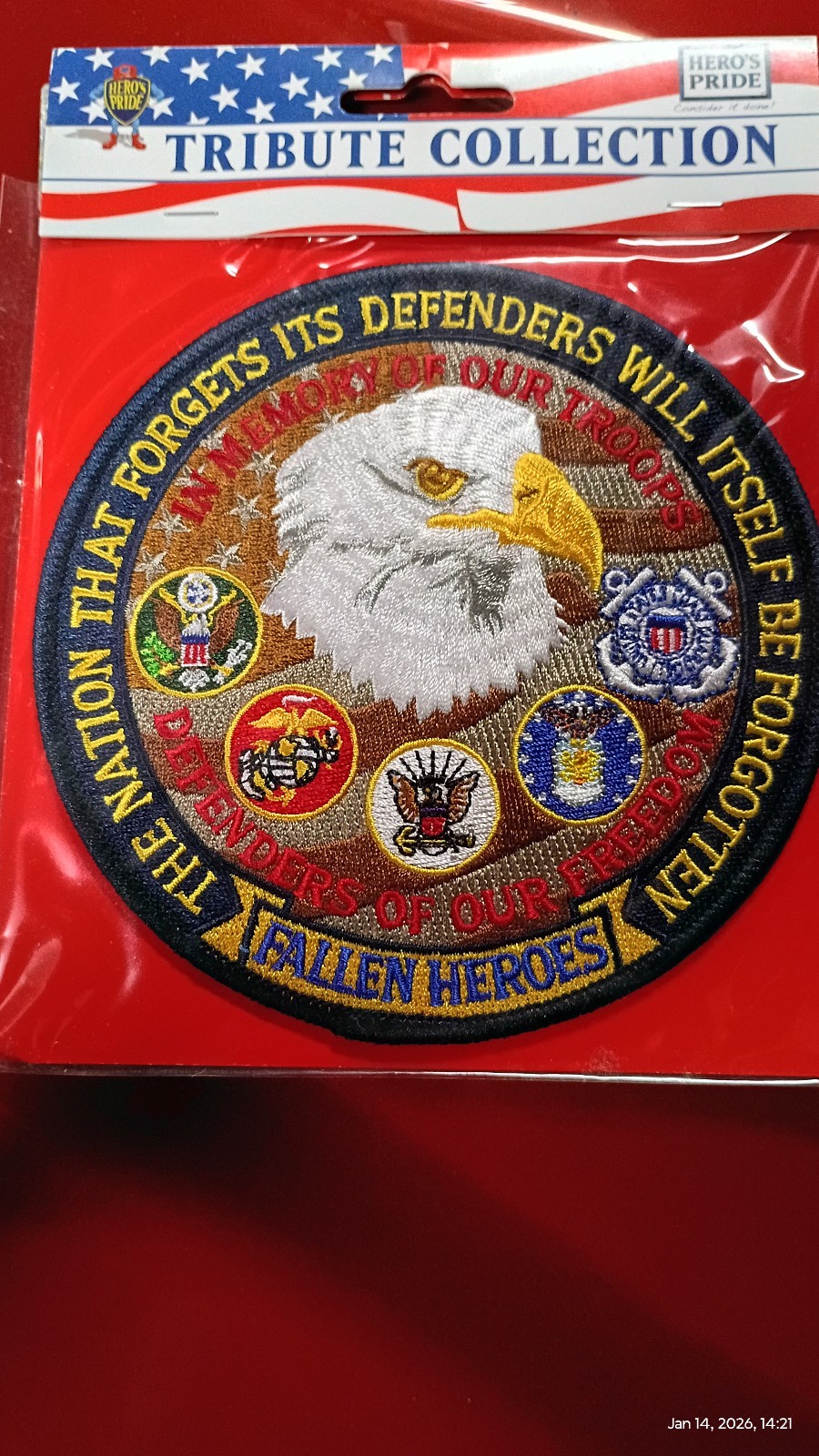 Fallen Heroes - Depenfenders of our Freedom - Patch 5" NEW UPDATED Version