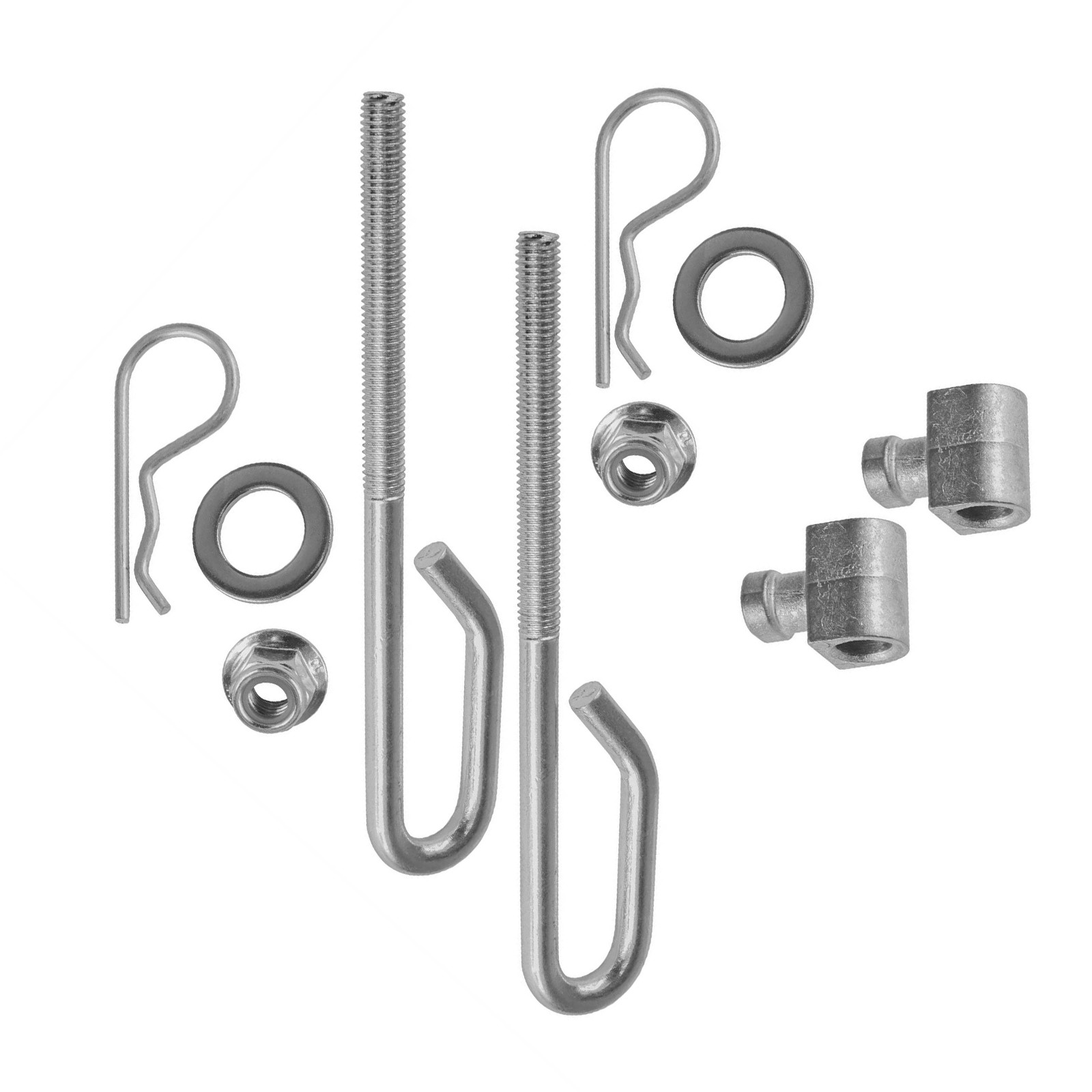 High Versatility GX21576  Metal Deck Lift Bolt Rod Kit Silver for John Deere