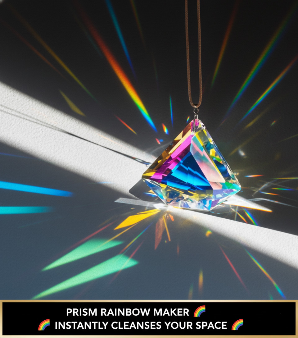 REIKI Charged Feng Shui Prism Kit - Rainbow Diamond Suncatcher