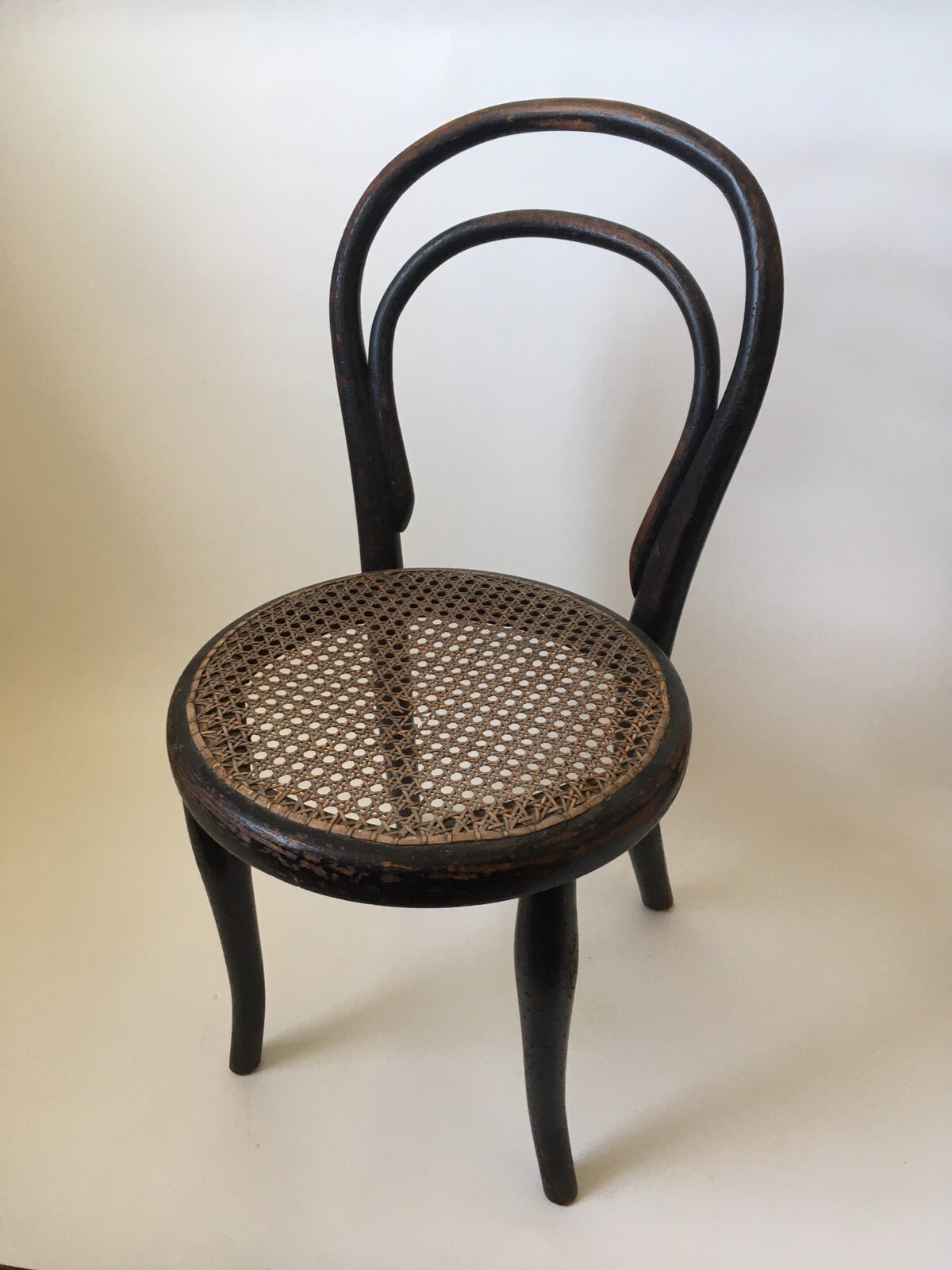 antique thonet A14 childs / doll chair all original. First Modern Chair! 1859