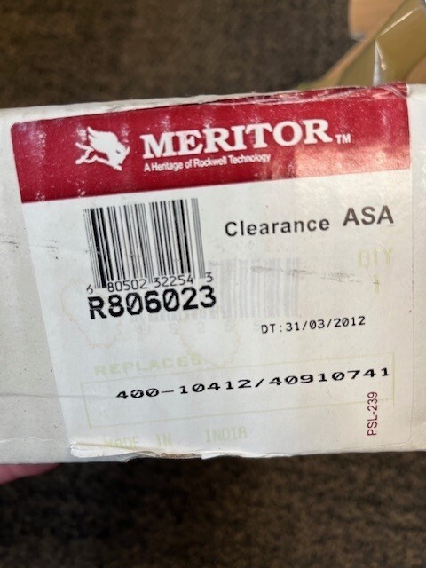 Meritor R806023 Automatic Slack Adjuster Without Clevis 400-10412