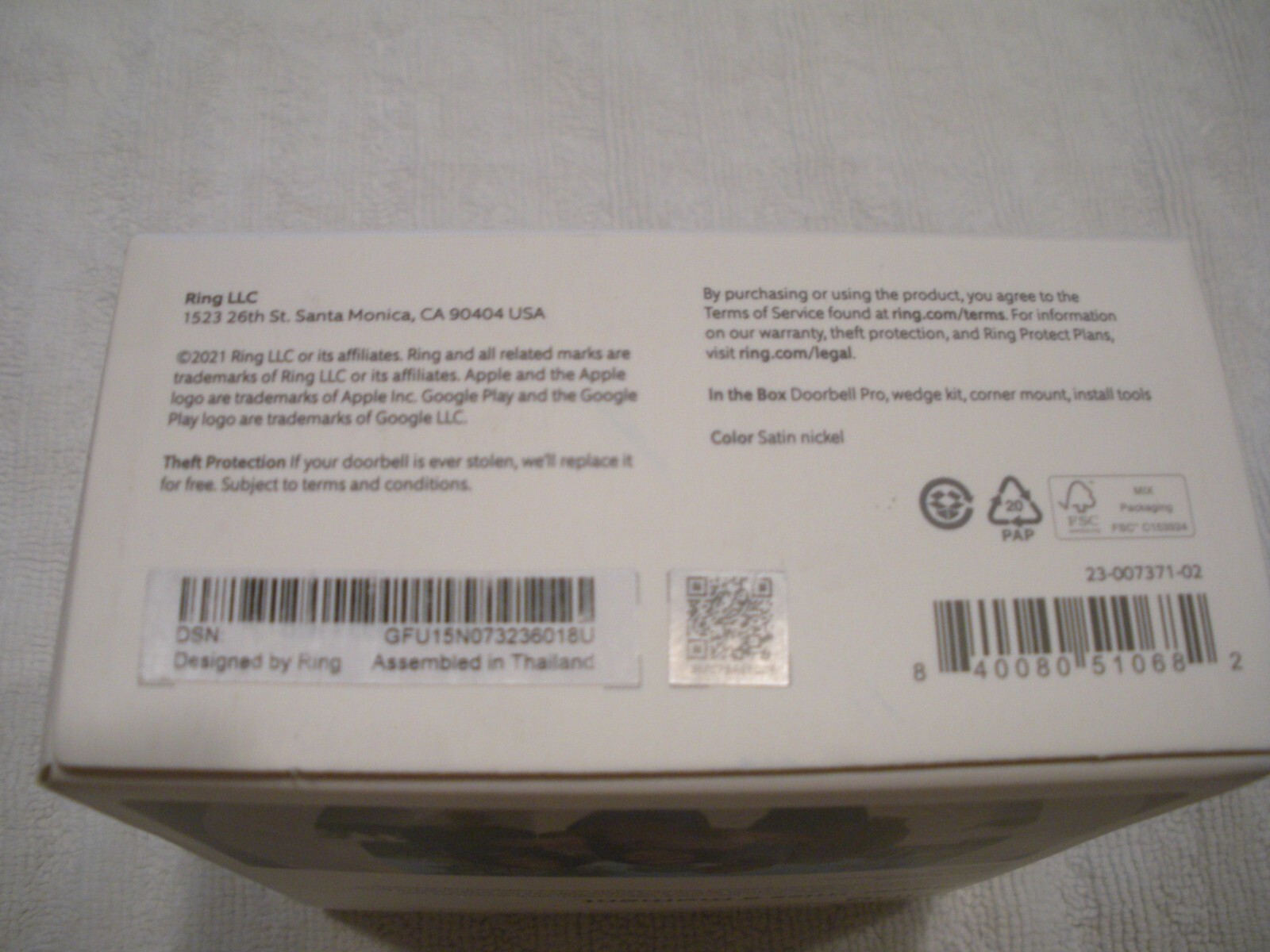 Ring Doorbell Pro New in Box