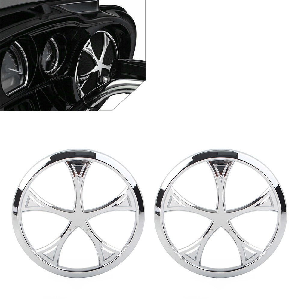 Front Speaker Grill Trim Cover Fit Harley Trike Tri Glide Ultra Classic 2014-22