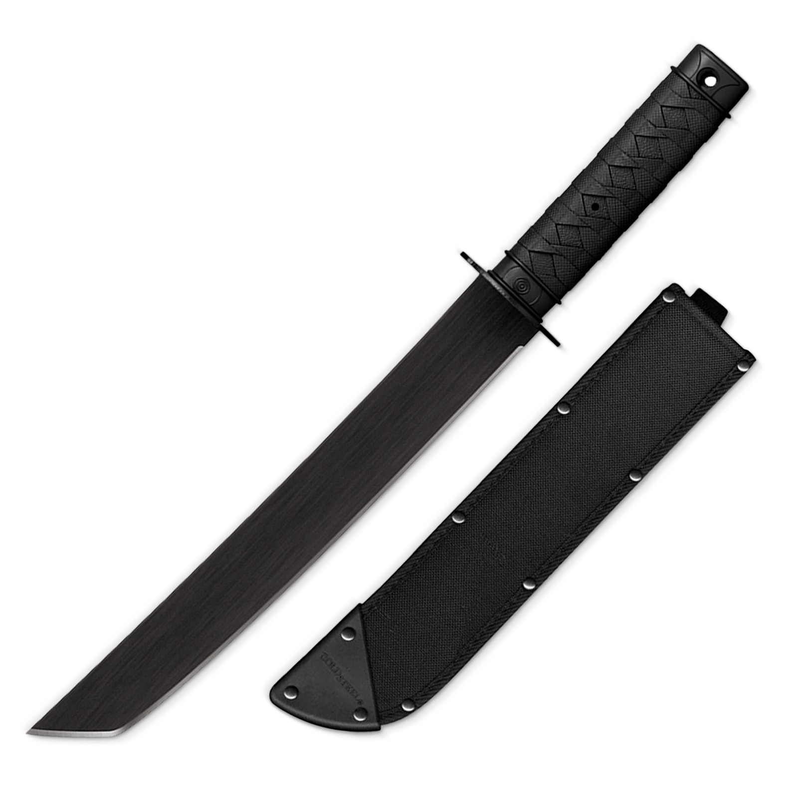 Cold Steel 97TKJZ Tactical Tanto Machete Clampack with Cor-Ex Sheath, Black