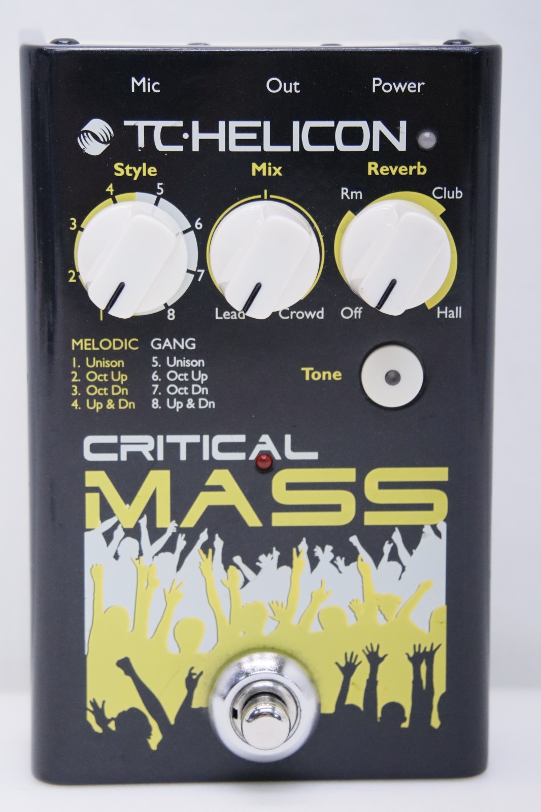 TC Helicon Critical Mass Studio-Quality Vocal Stompbox Large Group-Sound Effects