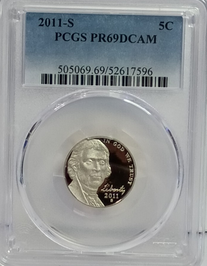 2011 S PCGS PR69DCAM Year Set--14 Coin Set, With $1 .50, .25, .10, .05, & .01