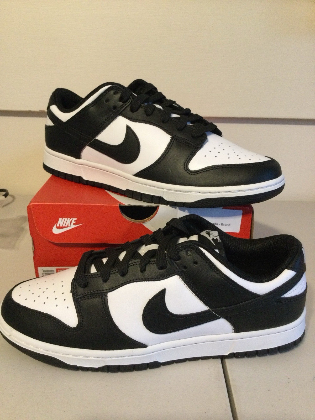 Nike Dunk Low Panda DD1391-100 Men's Low Top Athletic Sneakers Black White