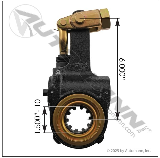 Automann 138.1030 Air Brake Automatic Slack Adjuster   6 In. Length, 1 1/2 In.