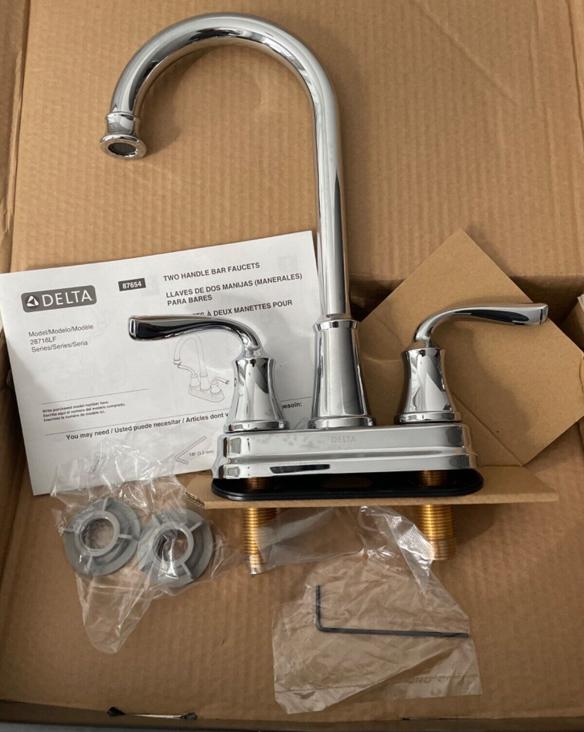 Delta Lorain Chrome Kitchen Faucet 28716LF