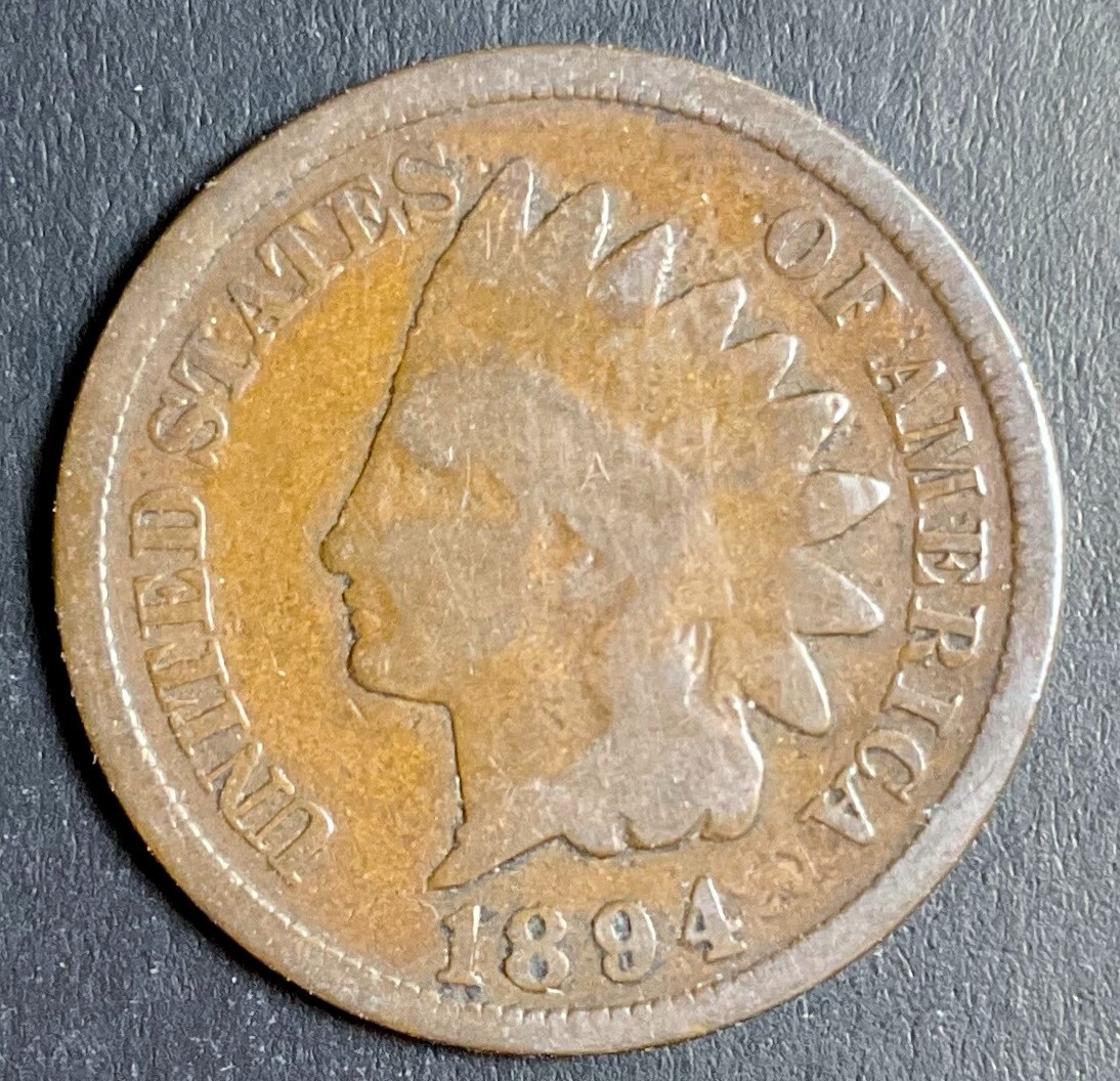 1894 Indian Head Cent Very Nice Choice Higher Grade Great Semi Key Coin k253