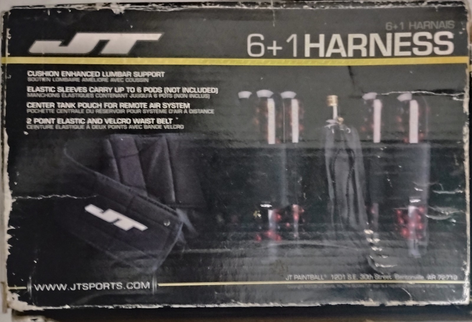 Paintball ball Harness 6+1  black