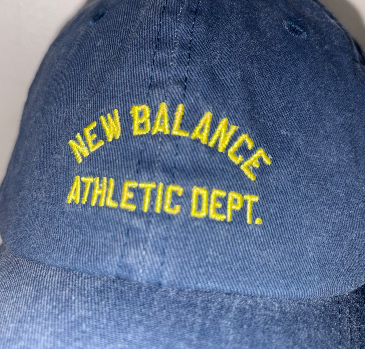 New Balance Athletic Dept. Navy Baseball Cap 100% Cotton Adjustable Hat