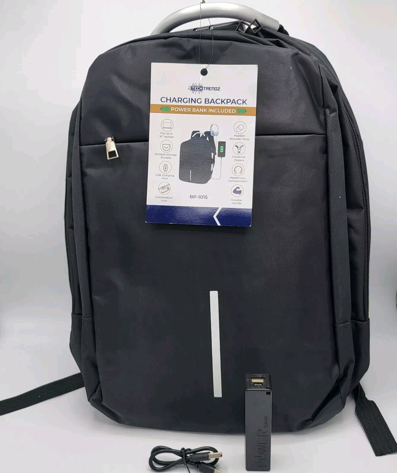 Tech Trendz Unisex Anti-Theft USB Charging Laptop Backpack Fits Upto 16" Laptop