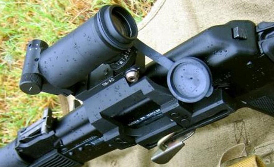 PK-AS V DUAL RED / BLACK DOT SCOPE CENTERED SIDE MOUNT Sight Red Dot AUTHENTIC