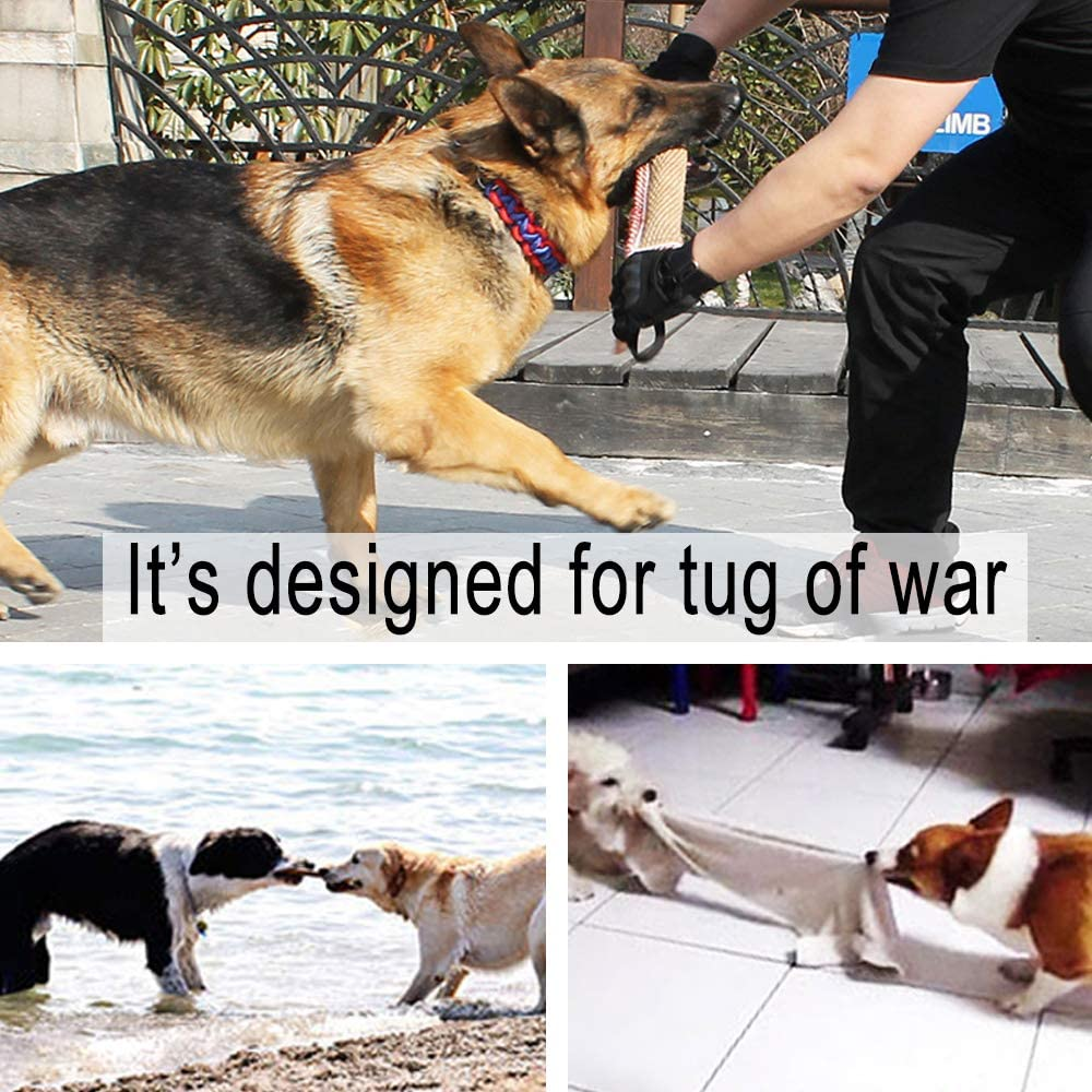 Dog Tug Toy Dog Training Bite Pillow Jute Bite Toy - Best for Tug of War, Puppy