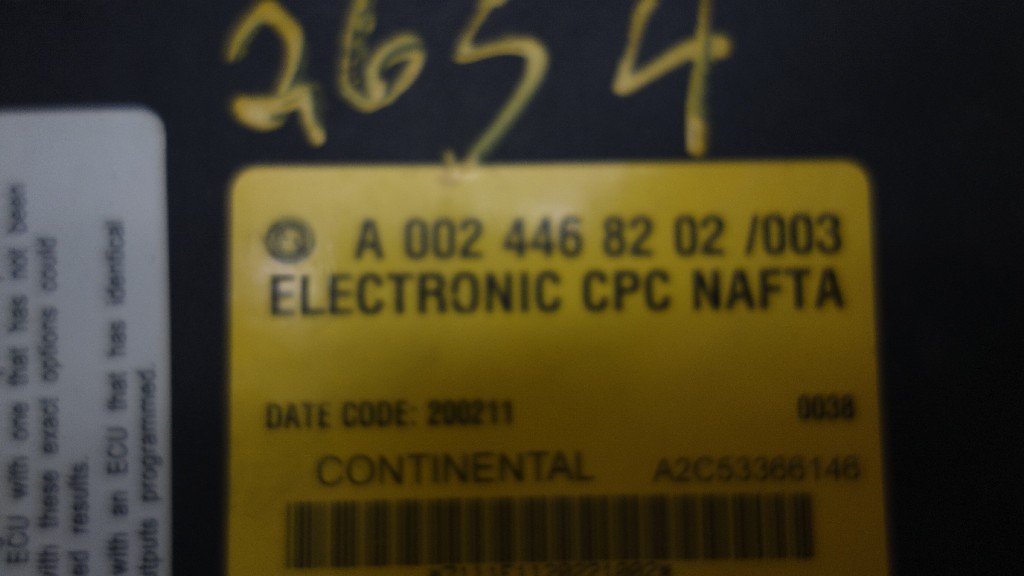 FREIGHTLINER CASCADIA 2012: CAB BODY CONTROL MODULE A002 446 82 02 /003