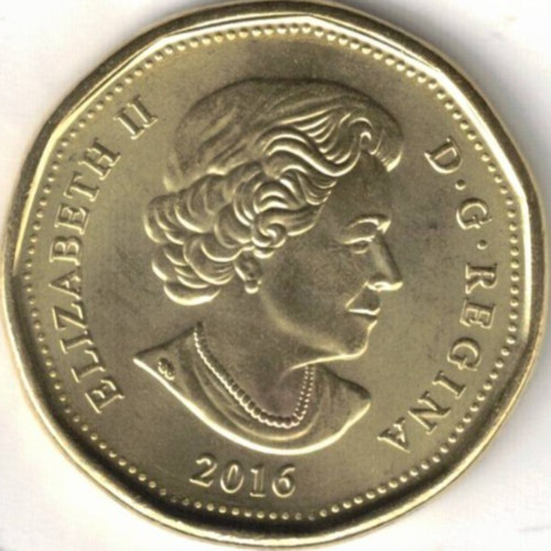 2016 Canada Brilliant Uncirculated One Dollar QEII & Loonie Coin