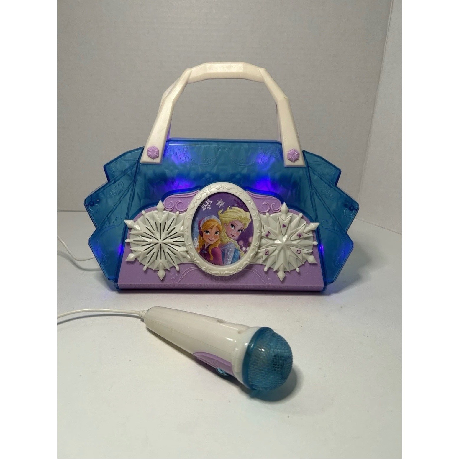 Disney Frozen Cool Tunes Sing Along Boombox Karaoke Machine with Microphone